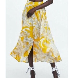 Catherine Malandrino Floral Button Down Midi Skirt